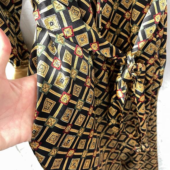 Victorias Secret Silky Printed Pattern Robe Large - Picture 7 of 8